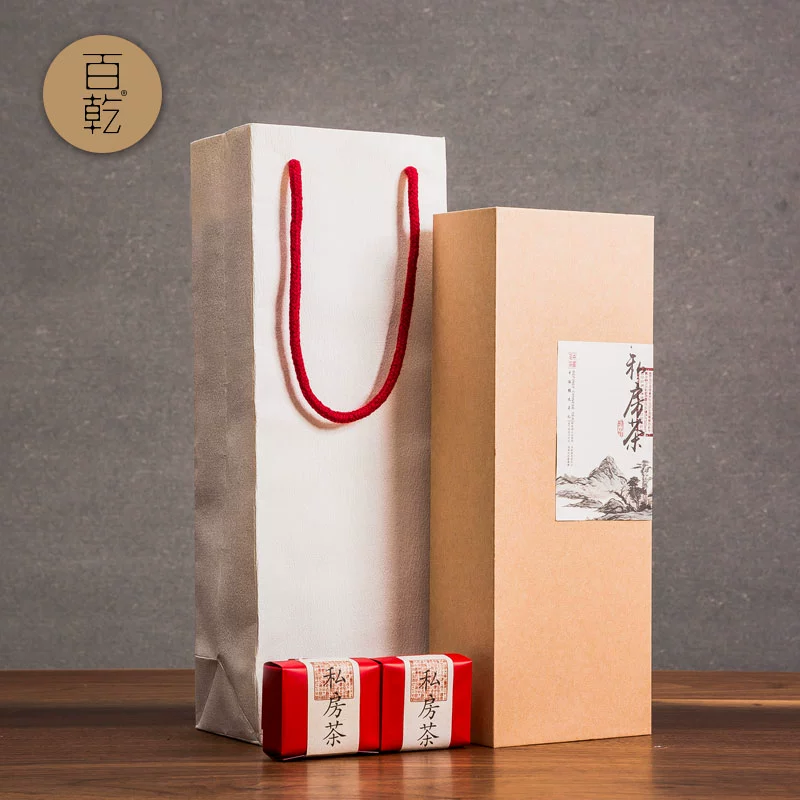 Упаковочная коробка для чая, крафт-бумага, универсальная упаковка для чая, подарочная коробка Fuding 300115, длинная коробка
