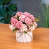 White, fuchsia, for luck