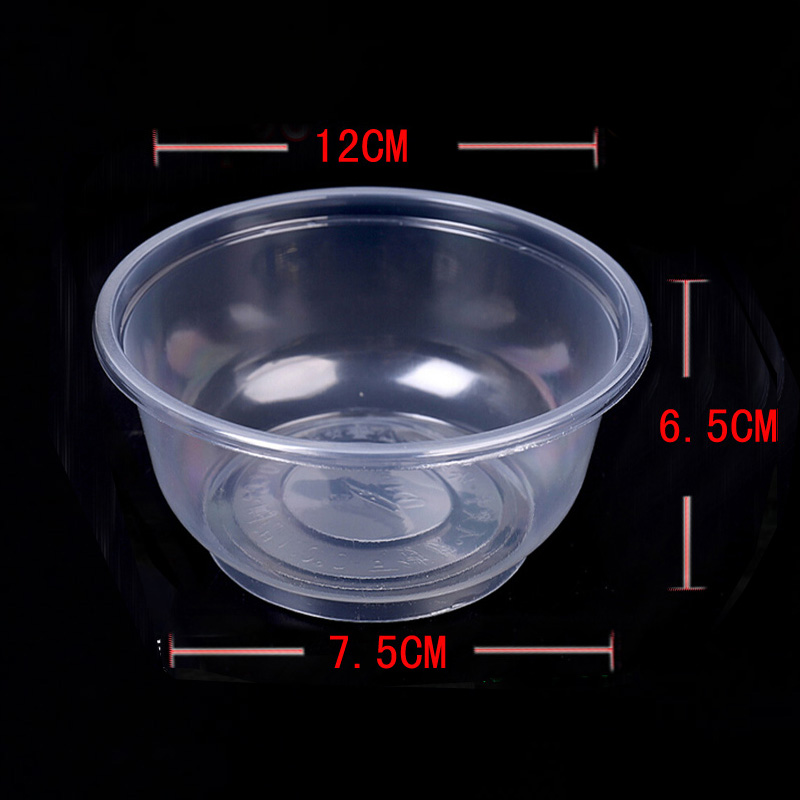 9JQS批发加厚500碗一次性小碗汤碗透明塑料碗打包盒胶碗可选