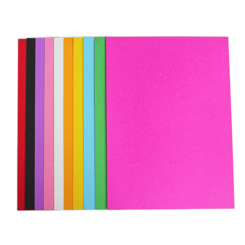 A4 컬러 카드지 소프트 하드 페인팅 아트 드로잉 카드지 핸드메이드 유치원 핸드메이드 소재 8K 10가지 색상 NORTH GOLD