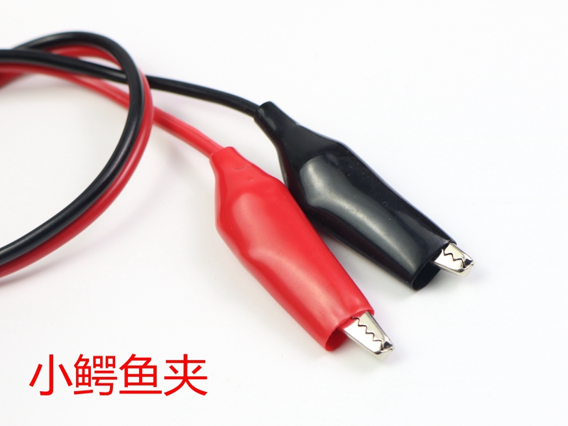 Battery clip DC male and female alligator clip battery connection DC head seat turn red and black clip line DC head line