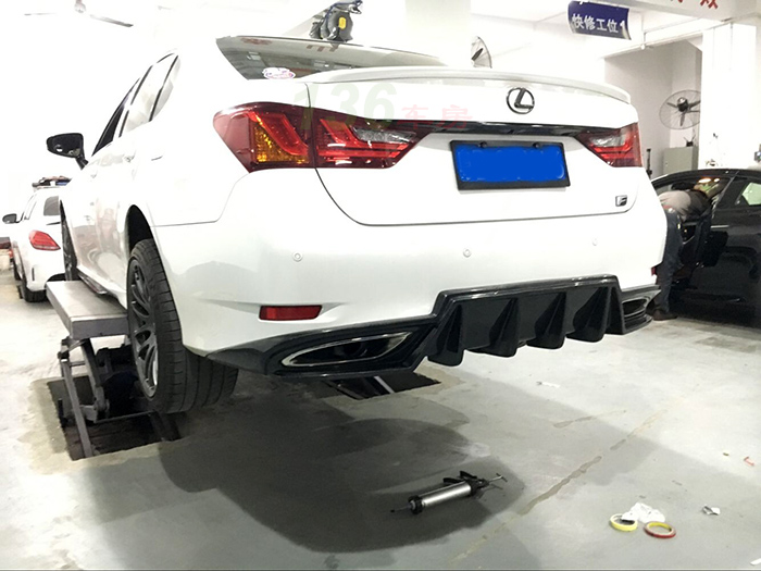 Suitable for Lexus Rear Lip Carbon Fiber Rear Spoiler Modified Large Surround Rear Lower Lip