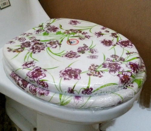 58C1 PVC Soft Toilet Seat Cover, Thick Wooden Sponge U-shaped O-shaped Commode Cover Vintage Universal Toilet Bowl Ring Wholesale