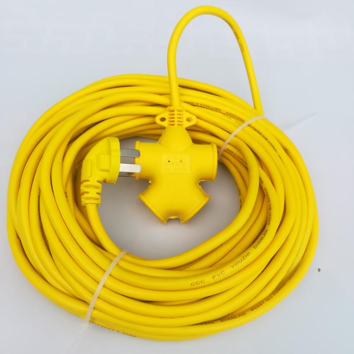 kt两芯家用加长插排插座电动车充电源延长线接线板10/15/20/30米