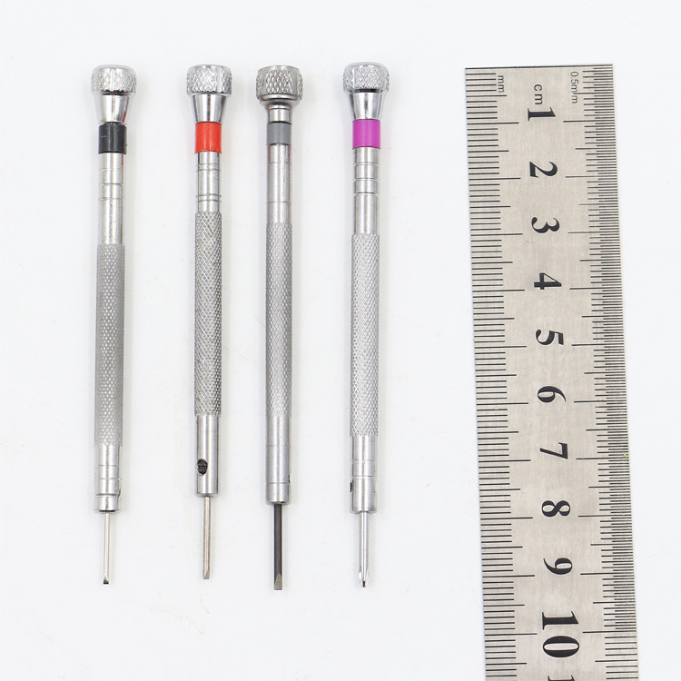 Herramienta de reloj, destornillador de reloj, destornillador, destornillador, tornillo cruzado de cuatro caracteres, herramienta de tornillo de cubierta trasera