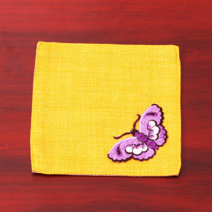 Yi Bixu Placemat Cotton and Linen Square Mat Home Fabric Napkin Table Mat Heat Insulation Mat Plate Mat Bowl Mat Size Can Be Fixed