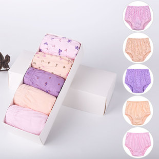 Briefs Boxed Mother's Underwear Elderly Underwear Women's Cotton Large Size High Waist Middle-Aged Underwear Women's Cotton