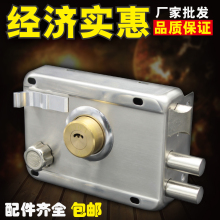 老式门锁外装门锁防盗门锁铁门锁房门锁室内大门锁不锈钢暗锁锁道