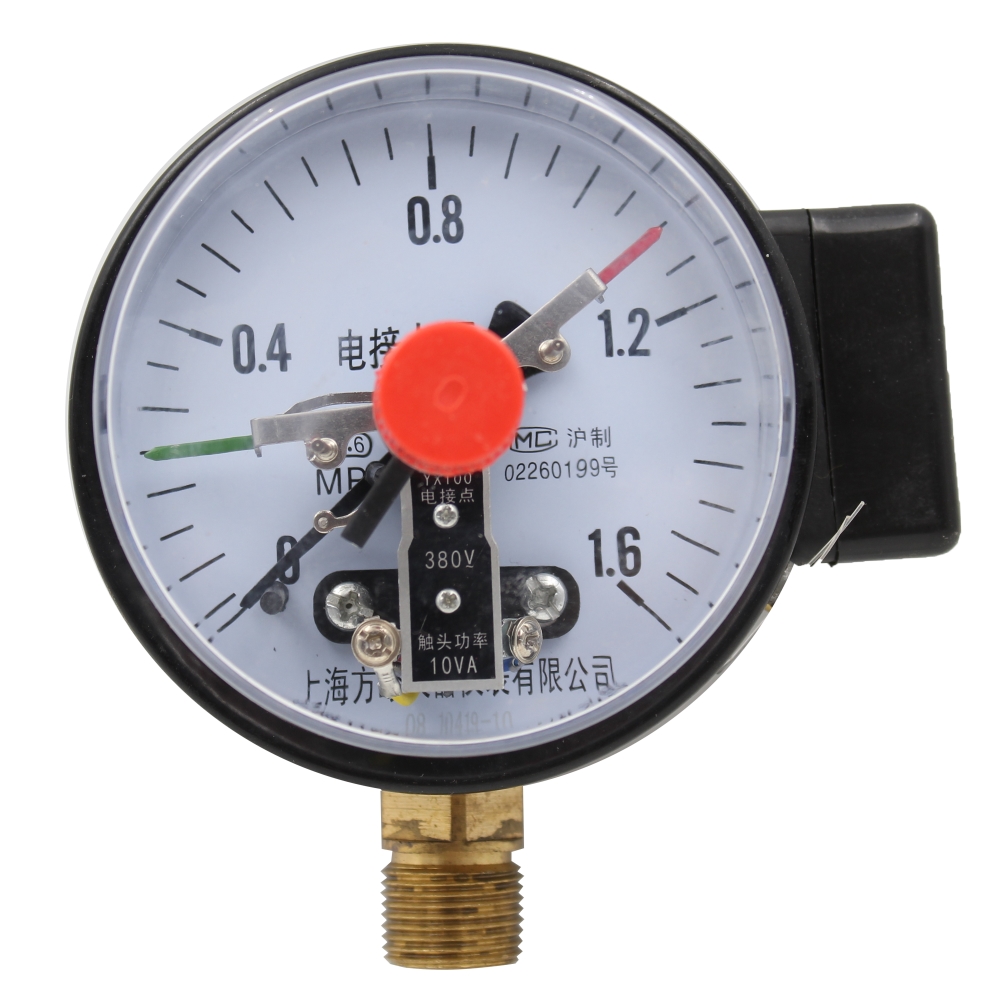 Fábrica de manómetro de contacto eléctrico original YX - 100 interruptor de presión de contacto eléctrico de acero inoxidable hidráulico