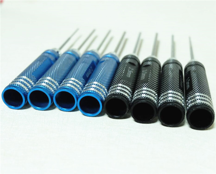 Juego de llave de destornillador hexagonal de modelo de avión HSS de acero de alta velocidad/titanio herramienta de reparación de modelo métrico superduro