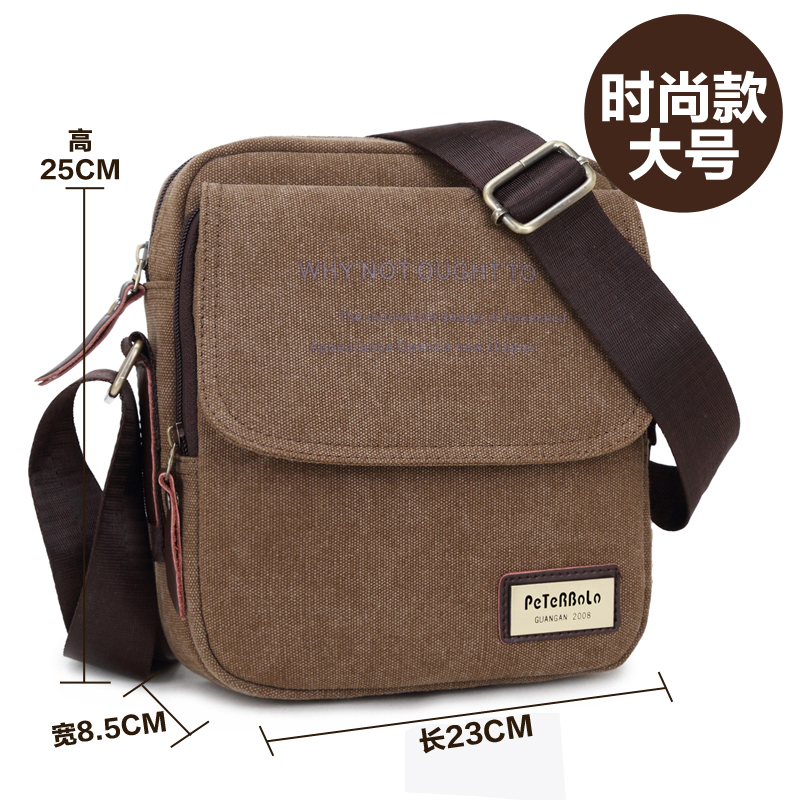 Bolso de lona para hombre, bolso de hombro, bolso de lona informal de estilo coreano para hombre, bolso cruzado de negocios, bolso cruzado pequeño, mochila, informal urbano