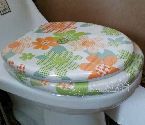 58C1 PVC Soft Toilet Seat Cover, Thick Wooden Sponge U-shaped O-shaped Commode Cover Vintage Universal Toilet Bowl Ring Wholesale