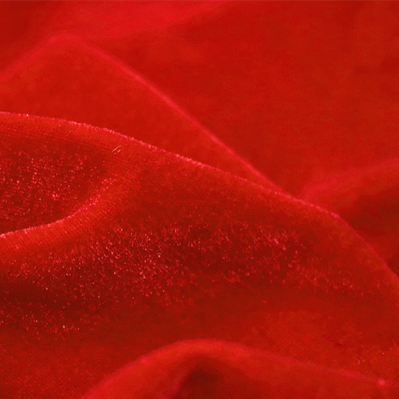 Tejido de terciopelo dorado tela de terciopelo espesa tela de fondo de boda roja negra tela de mesa de conferencia tela de piso