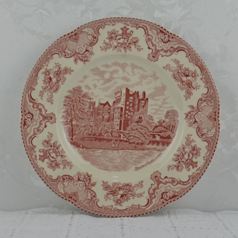 Сервиз Wedgwood Red Castle Series: элегантные западные обеденные тарелки, европейская тарелка-супница, чашки и блюдца