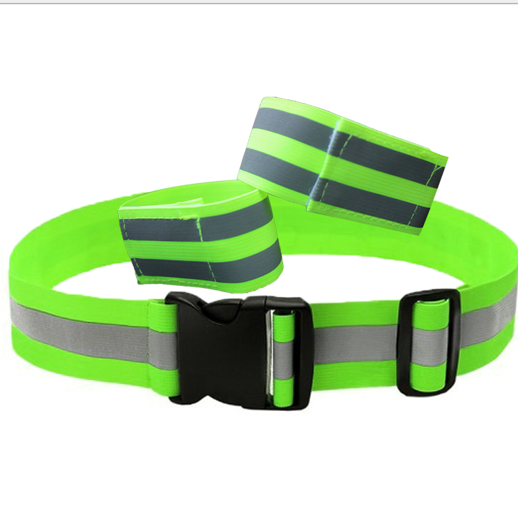 Jiahu correa reflectante de ciclismo pulsera cinturón chaleco elástico de punto ropa de protección de ciclismo profesional de noche