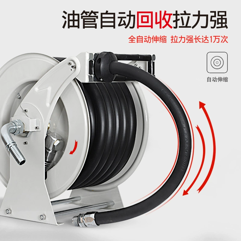 Автоматическая катушка для топливораздаточной колонки, телескопическая катушка для шланга, 6 точек, 1 дюйм, 10.15m катушка для хранения топливного шланга