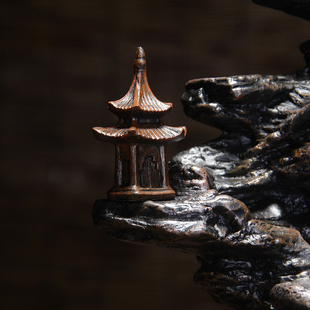 High mountains and flowing water viewing cloud backflow incense burner sandalwood incense burner living room tea ceremony creative ornaments gifts return to Qiang