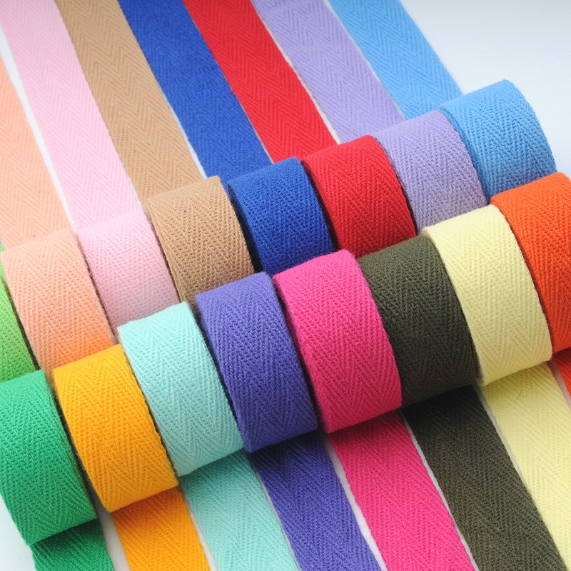 Ribbed Edge Banding Tape, Herringbone Tape, Gauze Binding, Black and White 1cm Wide Fabric Strip Edge Binding Rope 2cm