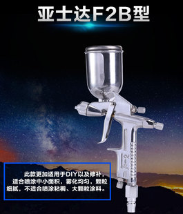 llF2 Spray Gun 0.3 0.5 0.8 Small Caliber Paint Gun Coloring Spray Gun Repair Furniture Leather Repair Spray Paint