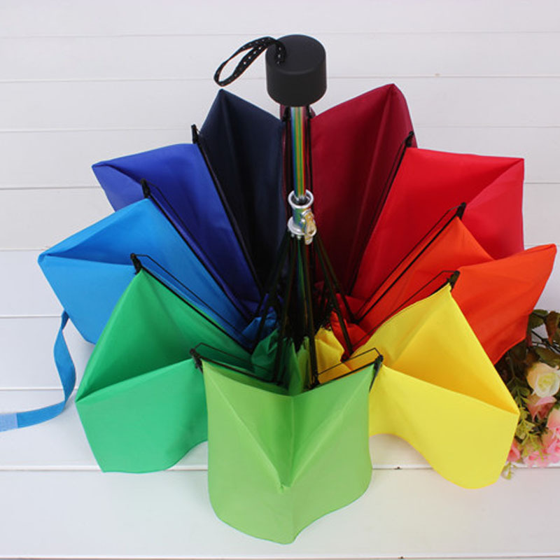 Free shipping 70% off Rainbow umbrella/16 ribs/8K double-strand rainbow umbrella, rain or shine umbrella, strong water-repellent canopy, creative rainbow umbrella Free shipping 70% off Rainbow umbrella/16 ribs/8K double-strand rainbow umbrella, rain or shine umbrella, strong water-repellent canopy, creative rainbow umbrella
