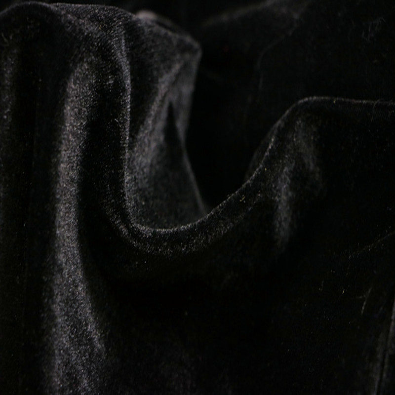 Tejido de terciopelo dorado tela de terciopelo espesa tela de fondo de boda roja negra tela de mesa de conferencia tela de piso