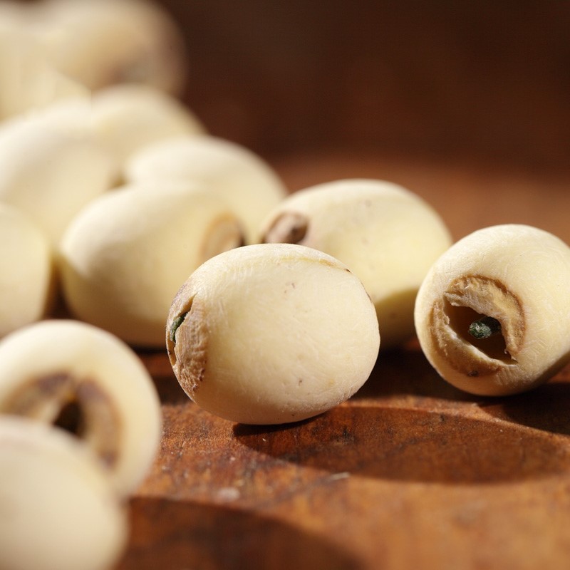 莲子湘莲有心白莲子干货500g有芯种子无硫磨皮湘潭通心寸三莲包邮