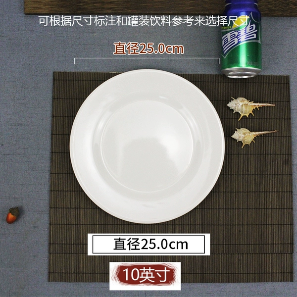 బɷబɷ10-inch white flat disk