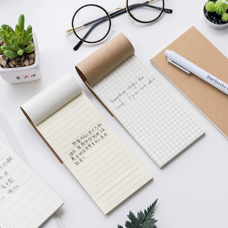 Пустой клетчатый список Маленький блокнот портативный карманный мини-блокнот для дел, расписания, учета