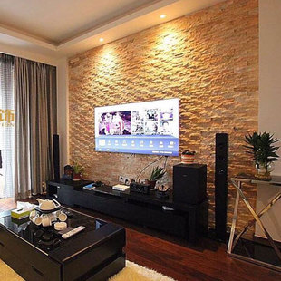 Natural Cultural Stone Garden Courtyard Background Wall House Indoor Outdoor Outdoor Garden Fish Pond Flowing Water Stone Wall Tiles