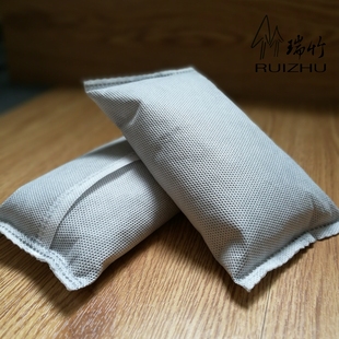 Bamboo Charcoal Bag Simple 100g Activated Carbon Bag Formaldehyde Dehumidification Refrigerator Cabinet Deodorization Room Decoration Air Purification