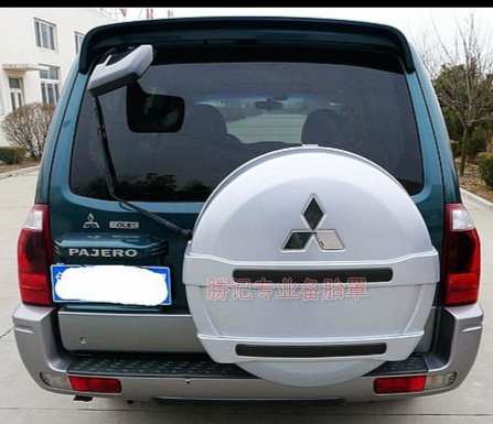 Three. Ling Pajero Spare Tire Cover, Cheetah Painted Rear Tire Cover Shell Steel