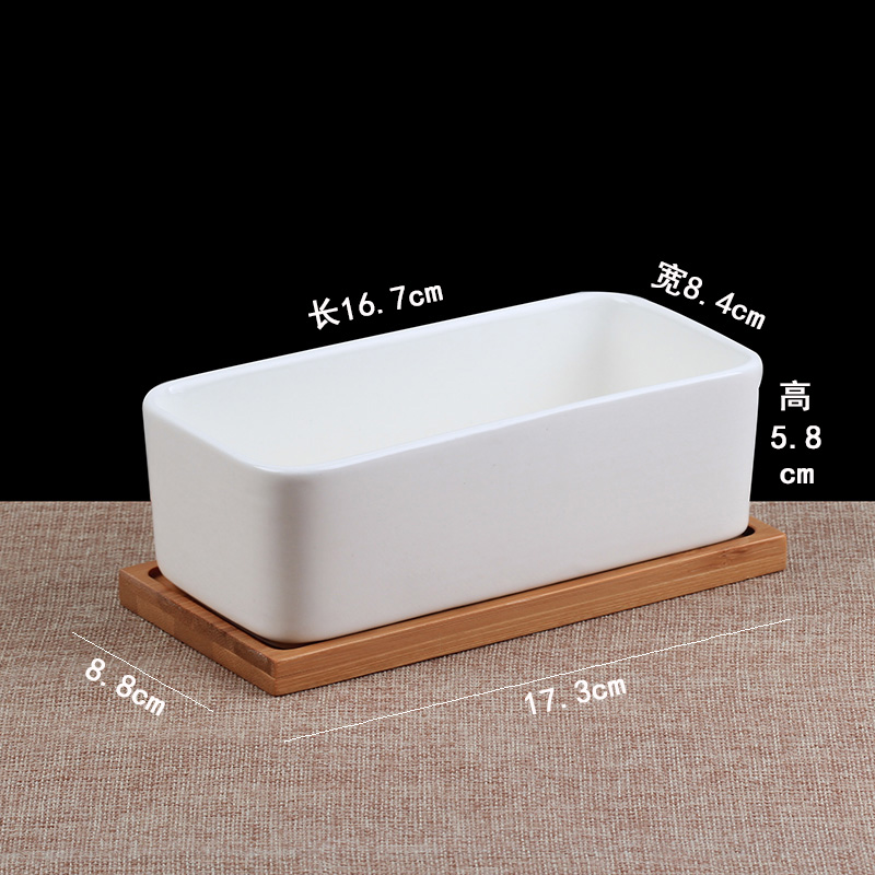 Profundidad rectangular bandeja
