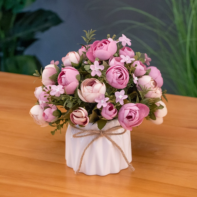 Nordic simulation flower decorative flower decorative flower room fake flowers fake flower plastic flower dining table flower bionic bionic flower bleaching flowers