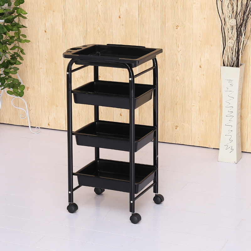 Nuevo cochecito de peluquería, carrito de herramientas, estante multifuncional, carrito de barra de peluquería, barbería, carrito de teñido en caliente al por mayor