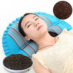 WI25 Buckwheat Cassia Seed Cervical Pillow Candy Pillow Pillow Core Cervical Neck Protective Pillow Adult Round Hard Pillow