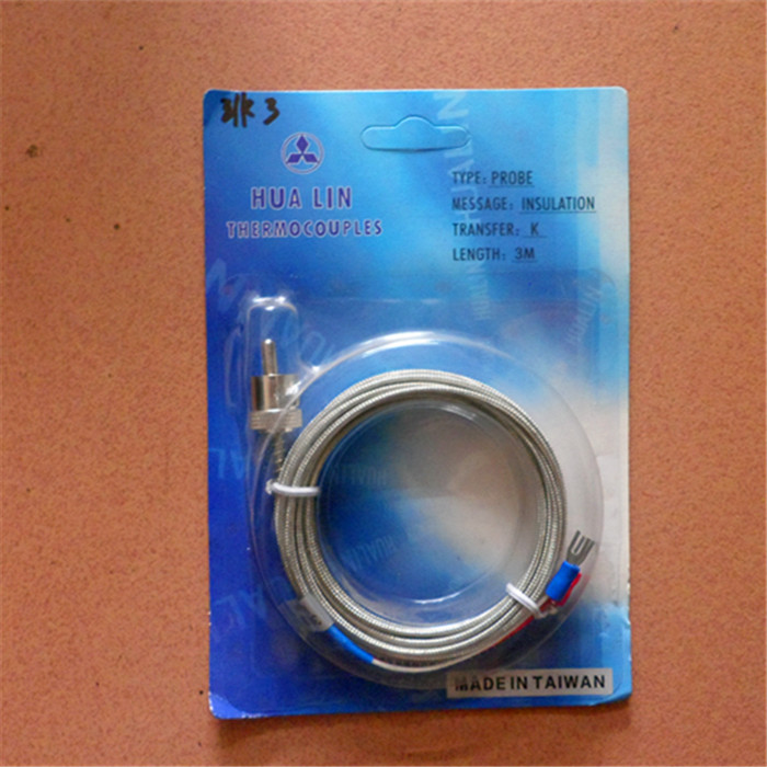 Termopar de resorte de presión tipo K/línea de detección de temperatura de hebilla de presión de la máquina de moldeo por inyección/sonda de control de temperatura de hebilla tipo K [importada y nacional] image 2