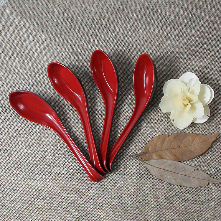 plastic shatterproof two-color spoon