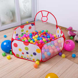 儿童海洋球球池宝宝玩具游戏屋波波球沙池围栏可折叠室内