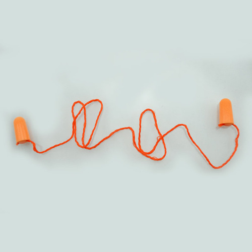 W1TR隔音耳塞1110防噪音睡眠学习工作带线子弹型可揉搓保护听力