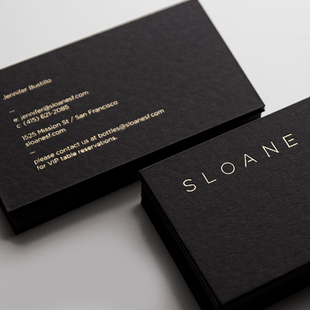 Special Paper Business Card Production Free Design Personalized High-End Black Card Hot Stamping Silver Business Embossed Business Card Production