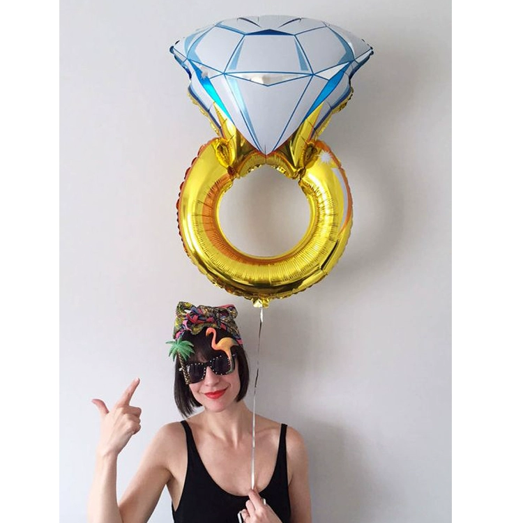 520 шаров для украшения ко Дню святого Валентина, свадебные принадлежности для предложения руки и сердца, губы, борода, бриллиантовое кольцо, платье, свадебное платье