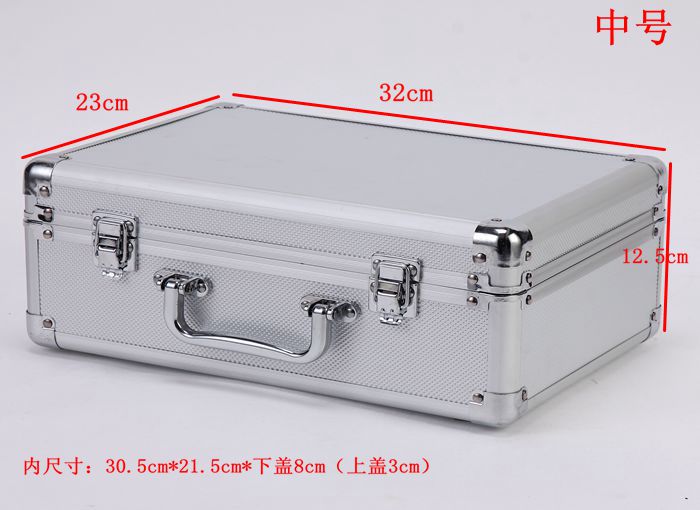 Caja de herramientas multifunción portátil para el hogar, caja de aleación de aluminio para reparación de automóviles grandes y pequeños