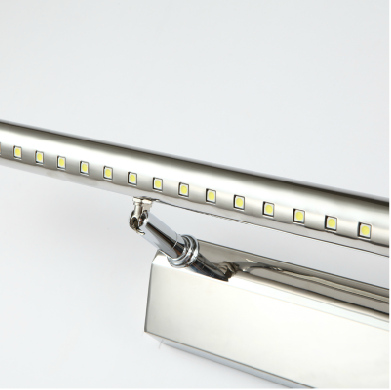 Led Mirror Headlight Modern Simple Stainless Steel Bathroom Bathroom Anti-Fog Mirror Light Bedroom Light Mural Gold Small