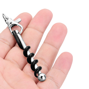 Wholesale Stainless Steel Portable Keychain Wine Bottle Opener Outdoor Multifunctional Creative Gift Keychain Pendant