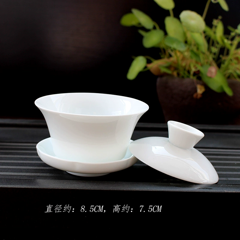 Ceramic white tea set with accessories, direct factory sales