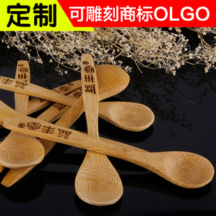 Small Wooden Spoon, Bamboo Spoon, Honey Spoon, Wooden Spoon, Customized Logo