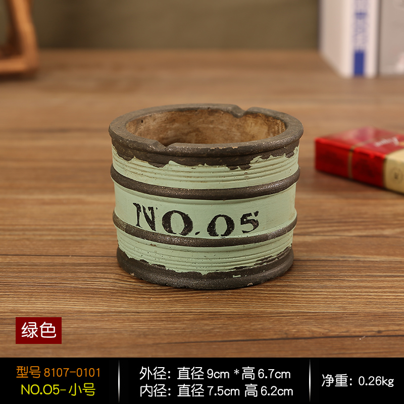 레트로 크리에이티브 맞춤형 라이트 럭셔리 재떨이 홈 거실 사무실 내부 스타일 대형 안티 그레이 플라잉 노스 골드