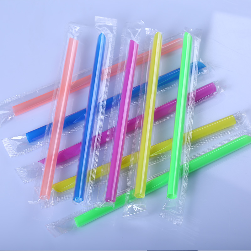 A12 disposable transparent pearl milk tea thick straw black large…
