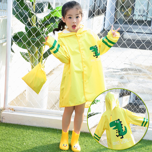 儿童雨衣女童宝宝幼儿园男童1-3岁小童透明防水小女孩2-6雨披盛广
