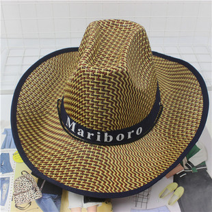 Fishing cycling men's cowboy hat vacation summer beach big brim hat female sun protection hat male sun protection straw hat